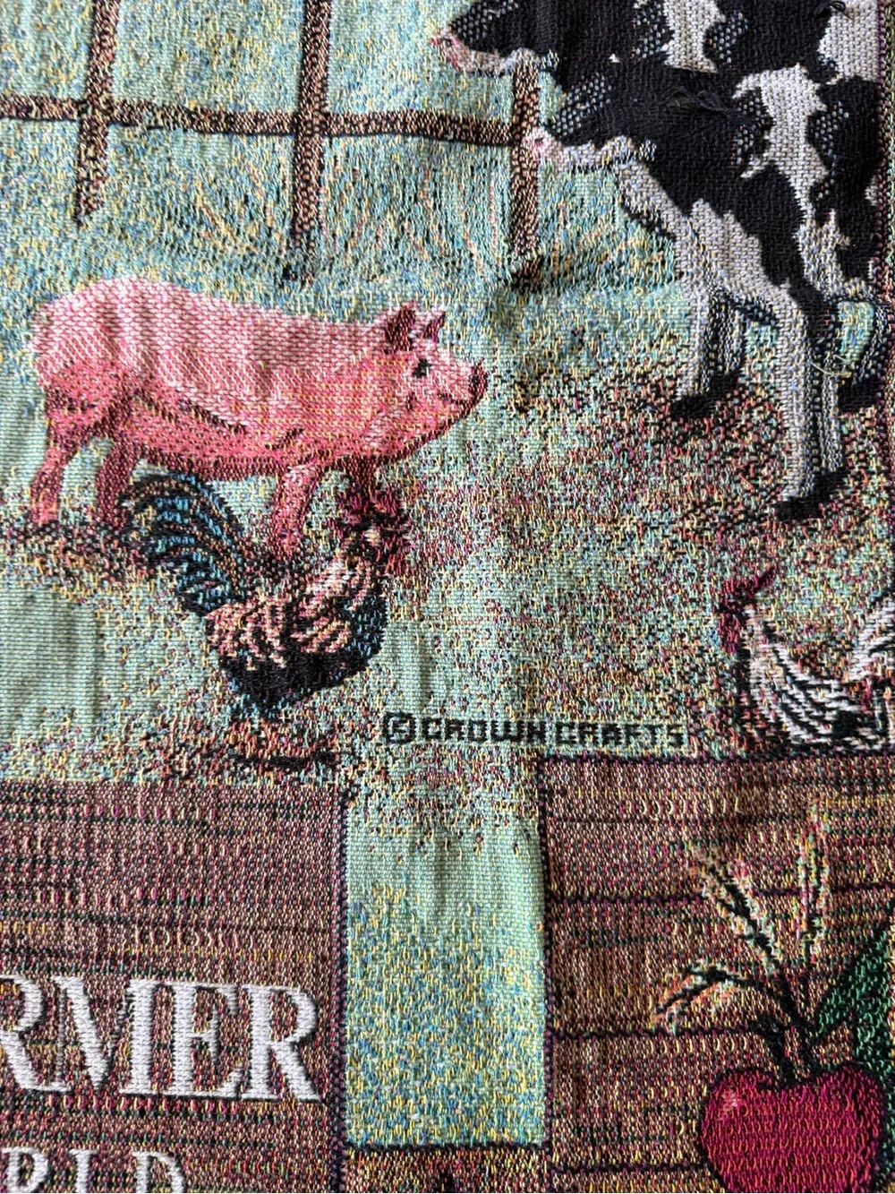 The American Farmer Patriotic Throw Decor
